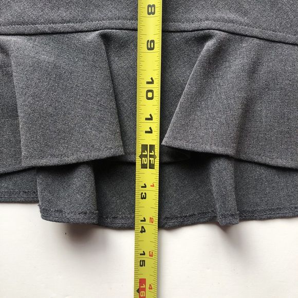 Tracy Evans Limited Gray Ruffle Skirt Size 1 - Picture 8 of 9